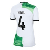 Fotbalové Dres Liverpool Virgil van Dijk #4 Dámské Venkovní 2023-24 Krátký Rukáv